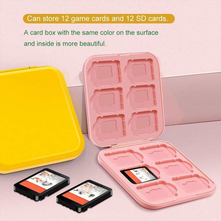For Nintendo Switch 2 / Lite 24 Bits Game Cartridge Case(Yellow)