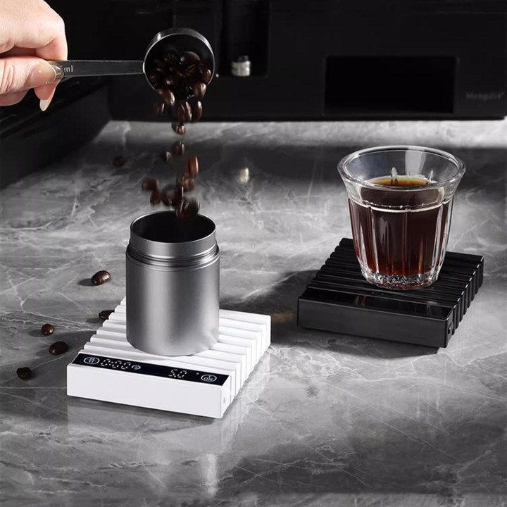BA-COF01 Smart Mini Hand-Drip Coffee Electronic Scale Automatic Timer Portable Kitchen Scale(Black)