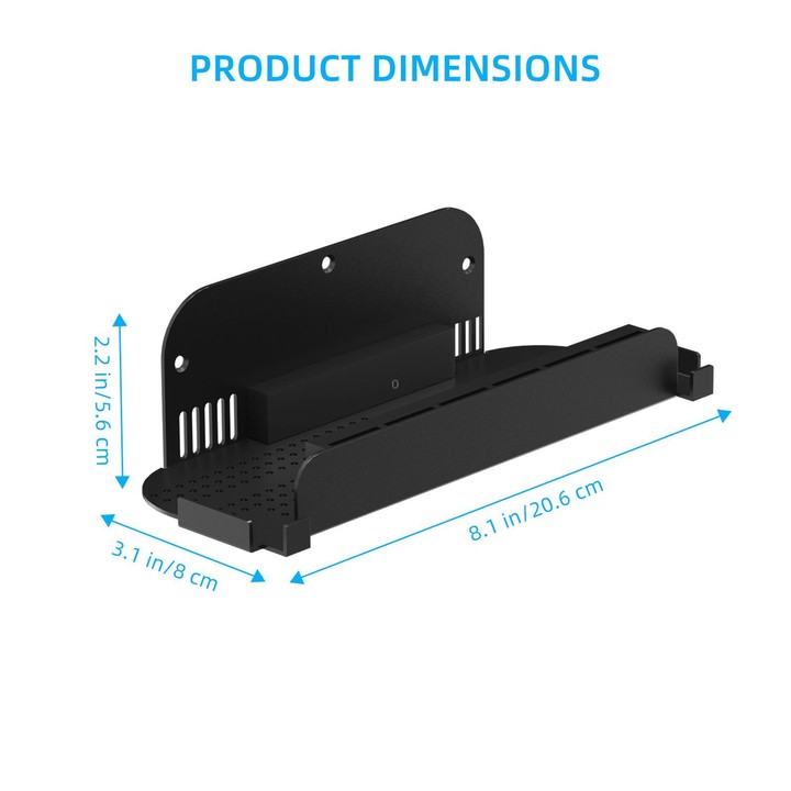 Wall Mount Holder for Nintendo Switch 2/Switch/Switch OLED & Joy-Con With Game Card Storage(White)