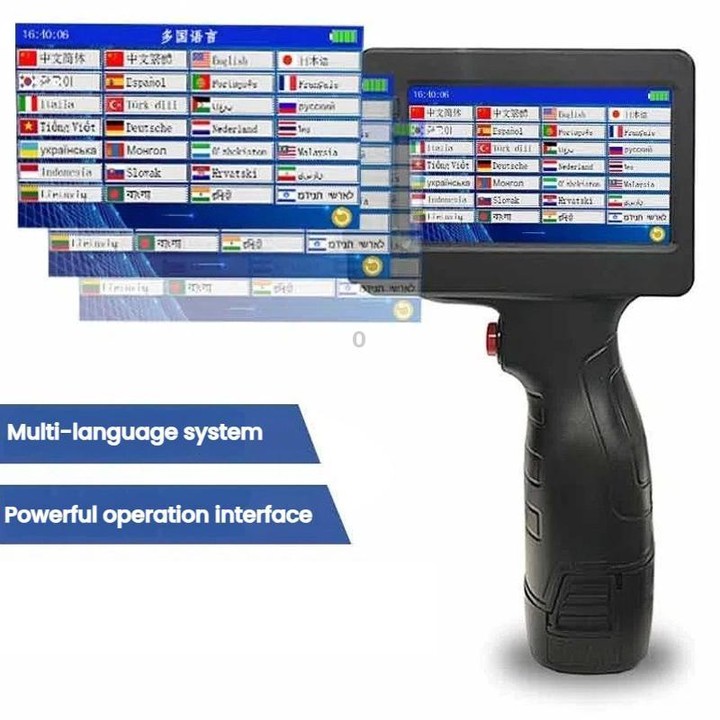 Yaomatec 12.7mm 28-Language Date Coding Handheld Inkjet Printer, US Plug(Without Ink Cartridge)