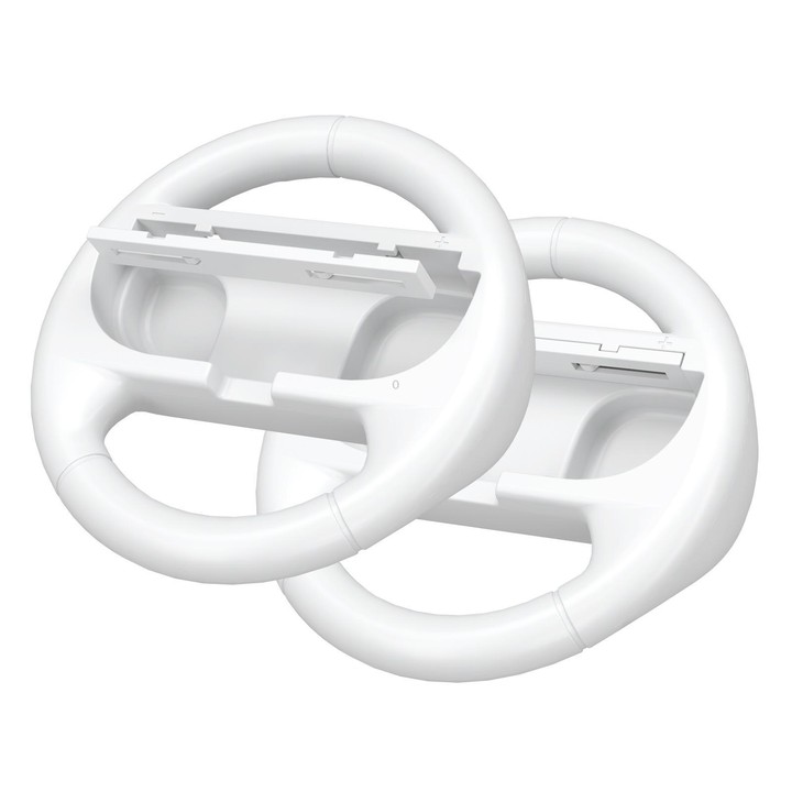 2pcs /Pack Steering Wheel Grip for Nintendo Switch 2/Switch Joy-Con Controllers(White)