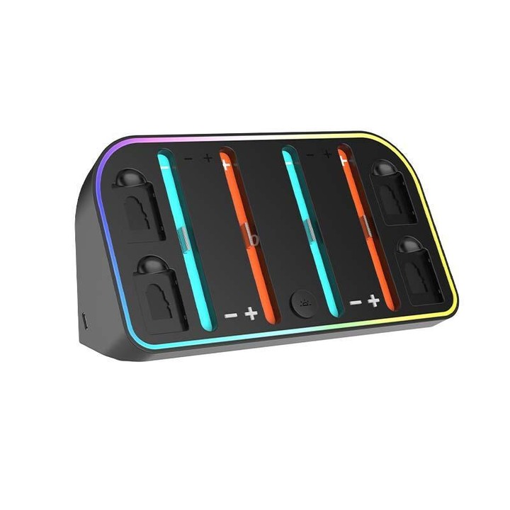 For Nintendo Switch 2 JoyCon Wall-Mounted Charging Dock with RGB Lighting