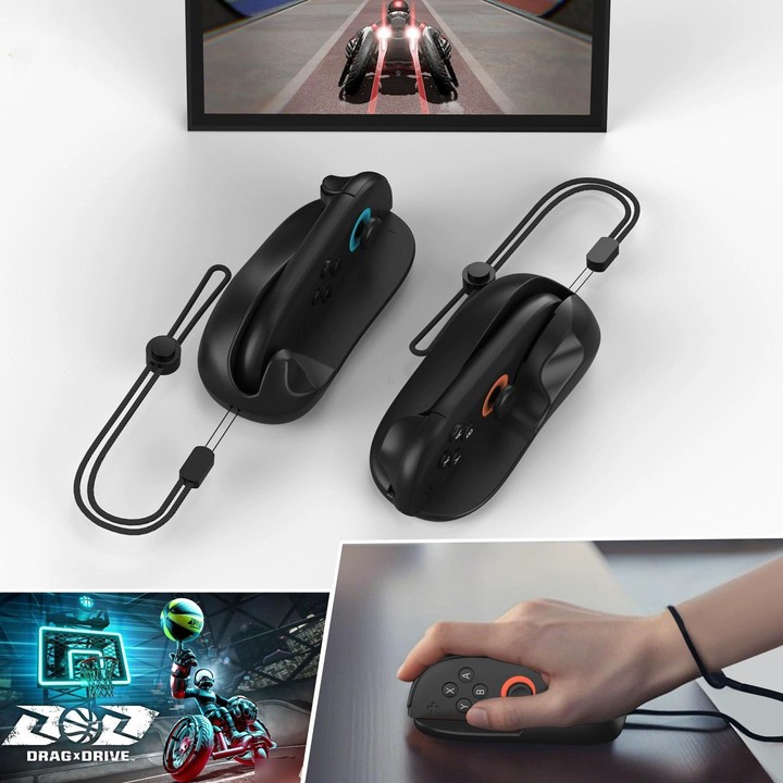 For Nintendo Switch 2 Joy-Con 2pcs /Pack Mini Portable Mouse Adapter Left+Right Controller Bracket(Black)
