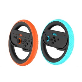 For Nintendo Switch 2 Joy-Con 1pair Steering Wheel Grip With Anti-slip Particles