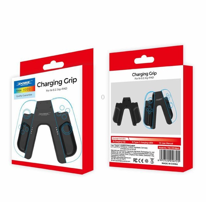 For Nintendo Switch 2 Joy-Con Controllers DOBE Charging Grip Handle with LED Indicator