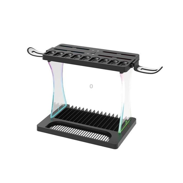 For Nintendo Switch 2 Joy-Con Multi-Functional Holder Charging Station with RGB Lights 25 Game Card Storage