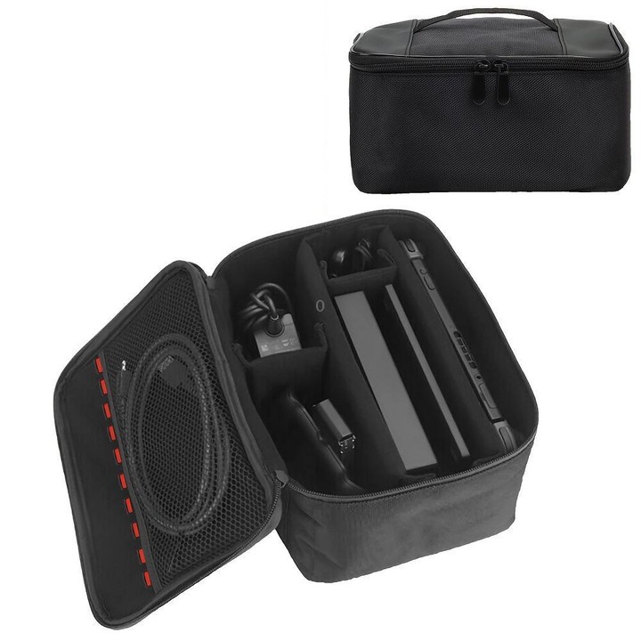For Nintendo Switch 2 Game Consol Storage Bag Shockproof Pressure-resistant Digital Handbag(Black)