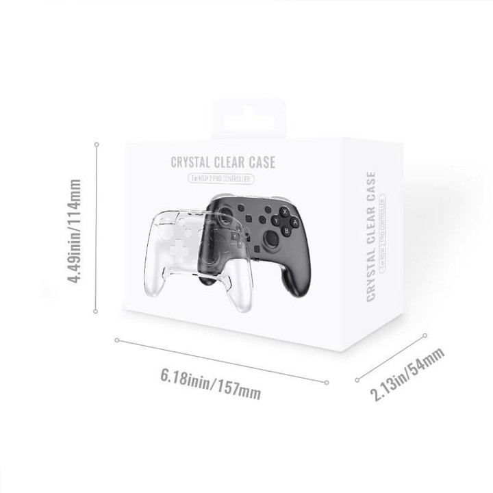 For Nintendo Switch 2 Pro Handle PC Protective Case(Transparent)
