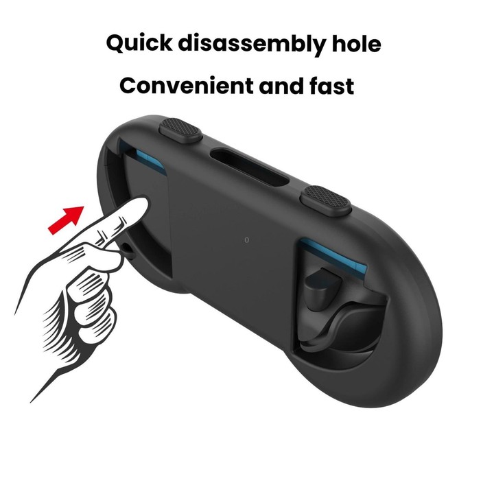 For Nintendo Switch 2 Joy-Con 1pair Comfort Grip with Adjustable Wrist Band(Black)