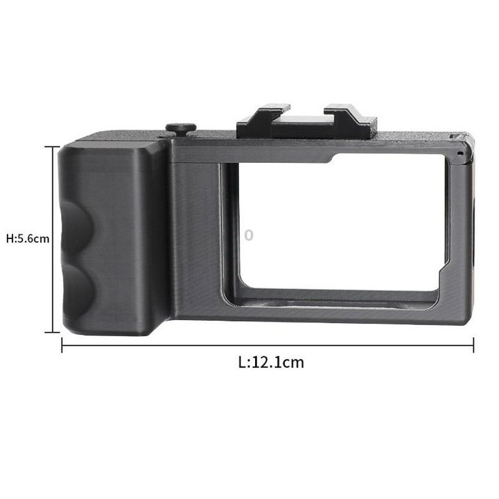 Street Vlogging Handle For GoPro HERO13 Black / 12 Black / 11 Black / 10 Black / 9 Black(Black)