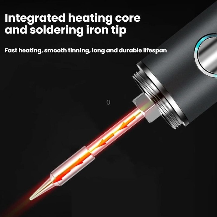 Mini USB Portable Wireless Digital Display Soldering Iron, Specification: Large 1400 mAh
