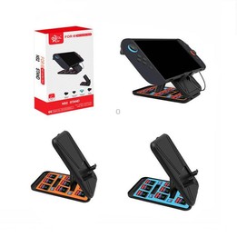 KJH Card Box Stand for Nintendo Switch 2 / Switch OLED / Lite Foldable Holder with 9 Game Card Slots & 4 SD Card Slots(Black Blu
