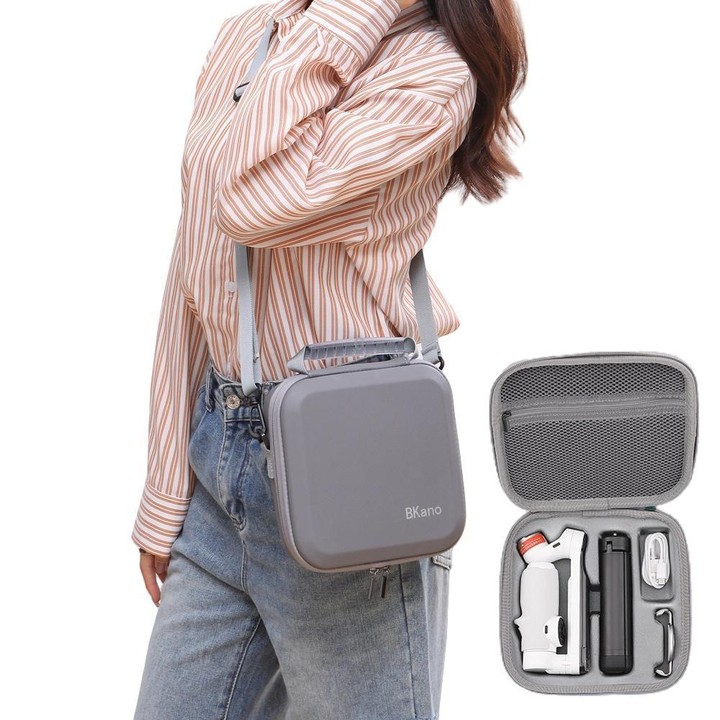 For Insta360 Flow Smartphone Gimbal Stabilizer BKANO Shoulder Bag Waterproof Portable Storage Case(Gray)