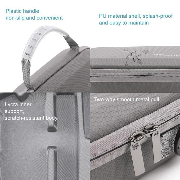 For Insta360 Flow Smartphone Gimbal Stabilizer BKANO Shoulder Bag Waterproof Portable Storage Case(Gray)