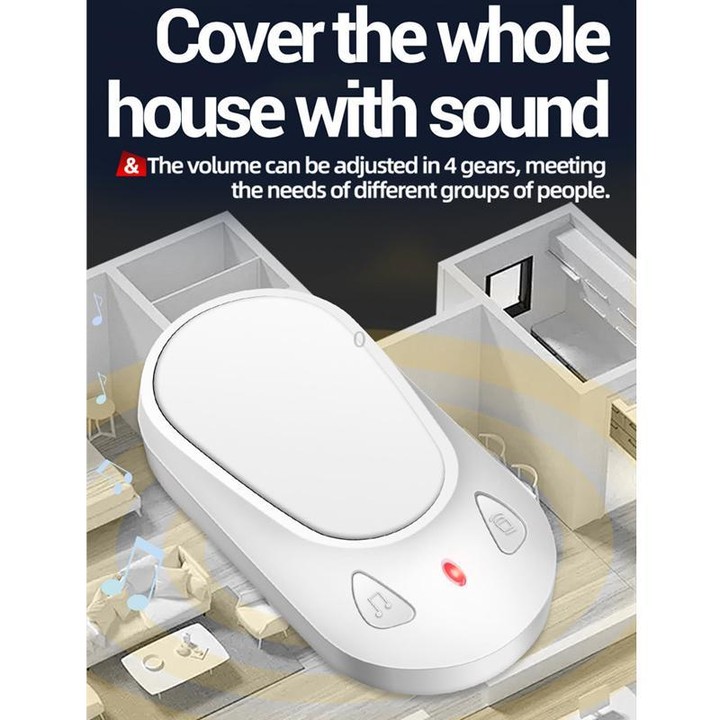 ANENG Home Intelligent Electronic Remote Control Waterproof Wireless Doorbell, Specification: One Press One Ring