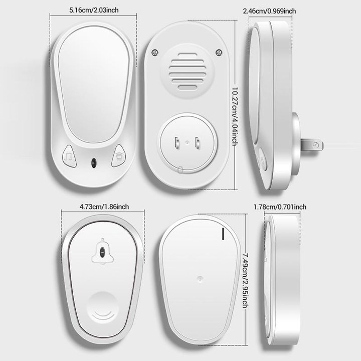 ANENG Home Intelligent Electronic Remote Control Waterproof Wireless Doorbell, Specification: One Press One Ring