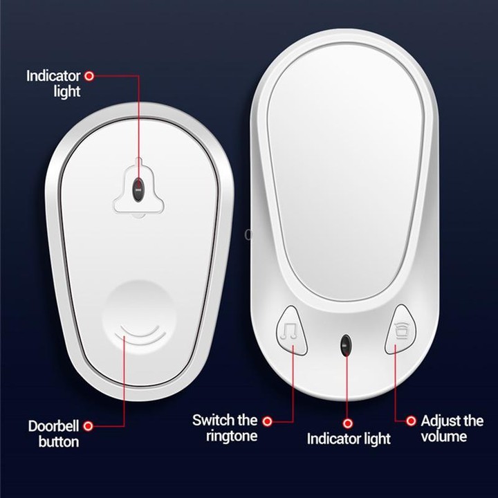 ANENG Home Intelligent Electronic Remote Control Waterproof Wireless Doorbell, Specification: One Press One Ring