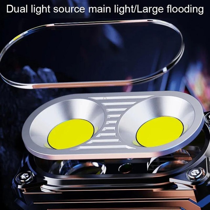 E-SMARTER DC08 Super Bright Floodlight Side Light Rechargeable Mini Flashlight(Black)