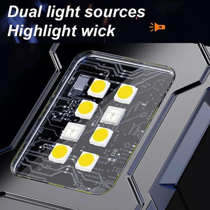 E-SMARTER DC08 Super Bright Floodlight Side Light Rechargeable Mini Flashlight(Black)