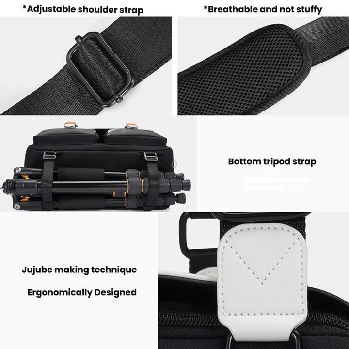 Cwatcun D219 Medium Single Shoulder Camera Bag Multifunctional Photography Bag