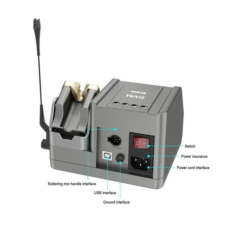 GVM H3 Smart 3 In 1 Electric Welding Station Mainboard Soldering Iron Smartphone Repair Smart Constant Temperature Soldering Iro