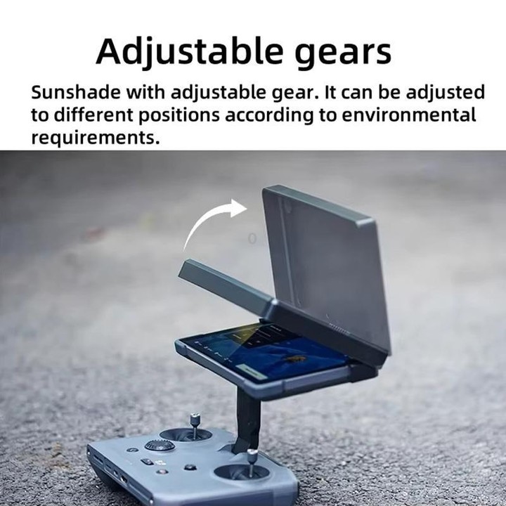 For DJI RC Pro 2 Controller CYNOVA Sunshade Hood Adjustable Anti-Glare Shield with Multi-Angle Positioning(Black)