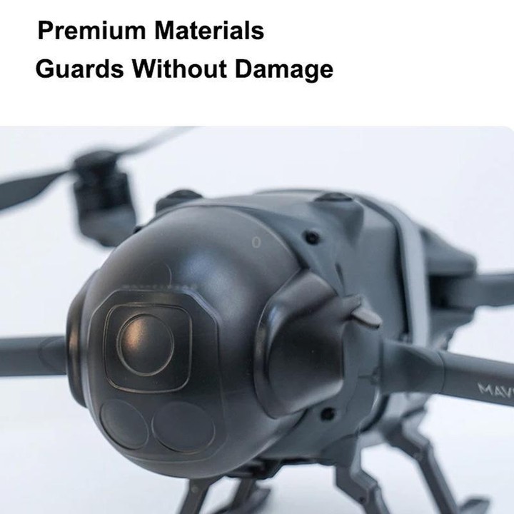 For DJI Mavic 4 Pro CYNOVA Gimbal Lens Protective Cover Protector Lens Hood Cap(Transparent Black)