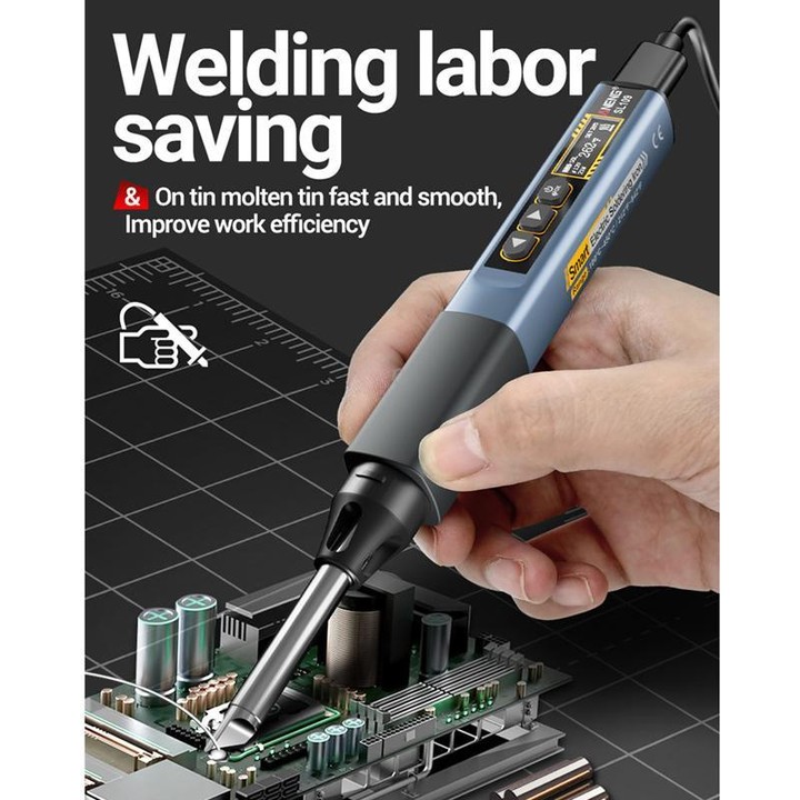 ANENG Portable Internal Heating Soldering Iron With Digital Multimeter(Black)