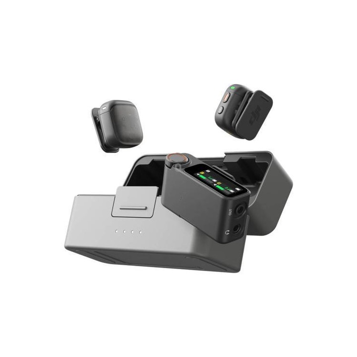Original 2 TX + 1 RX + Charging Case + Camera Adapter For DJI Mic 3
