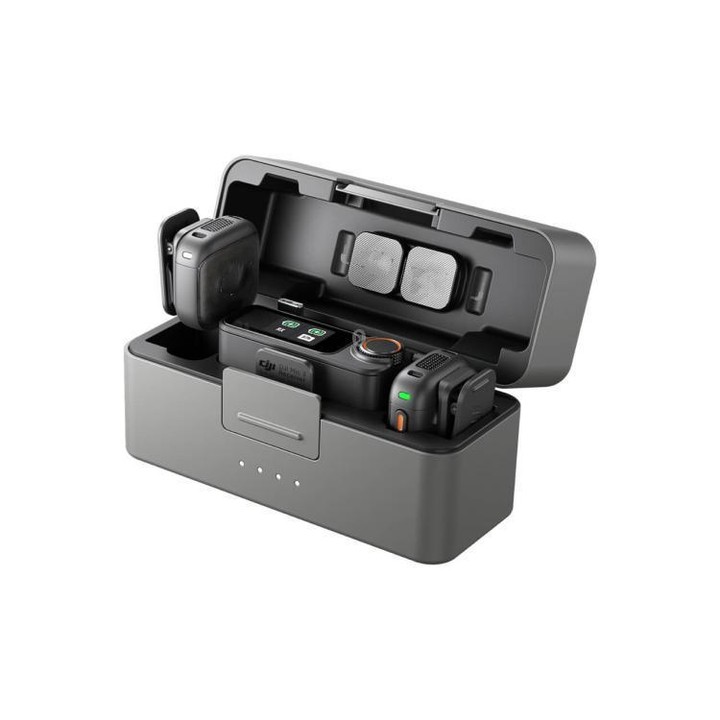 Original 2 TX + 1 RX + Charging Case + Camera Adapter For DJI Mic 3