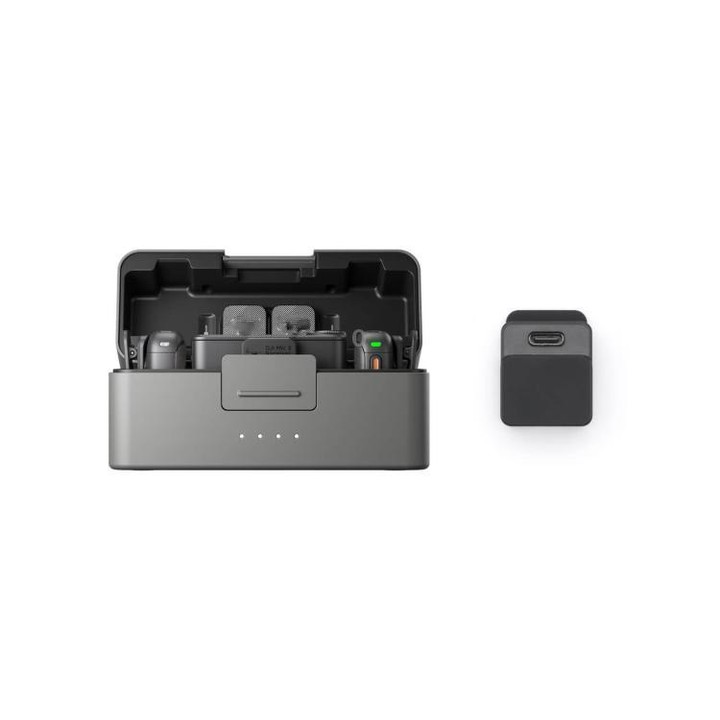 Original 2 TX + 1 RX + Charging Case + Camera Adapter For DJI Mic 3