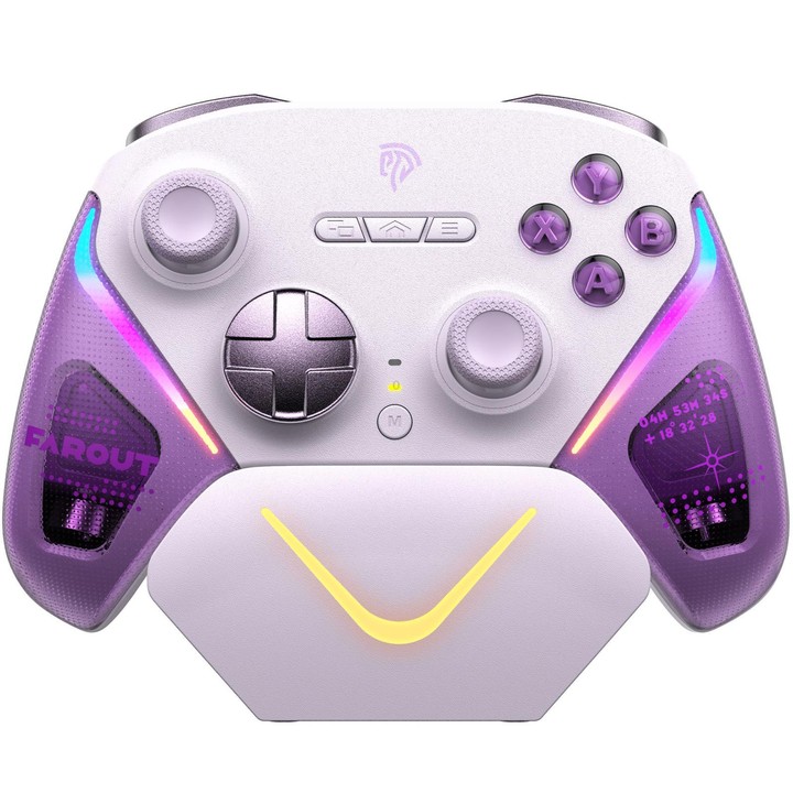 EasySMX D10 Wireless Gaming Controller with Dual-Mode Triggers & TMR Hall Effect Joysticks Charging Dock for PC/Switch/Phone/Ste