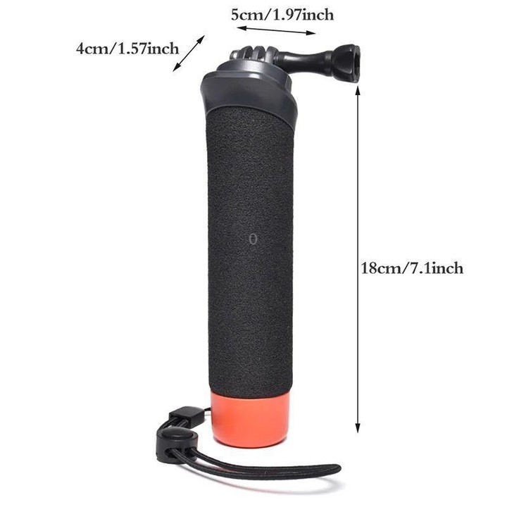 Floating Hand Grip For GoPro/DJI/Insta360 Action Camera Waterproof Buoyant Handle With Anti-Loss Steel Cable