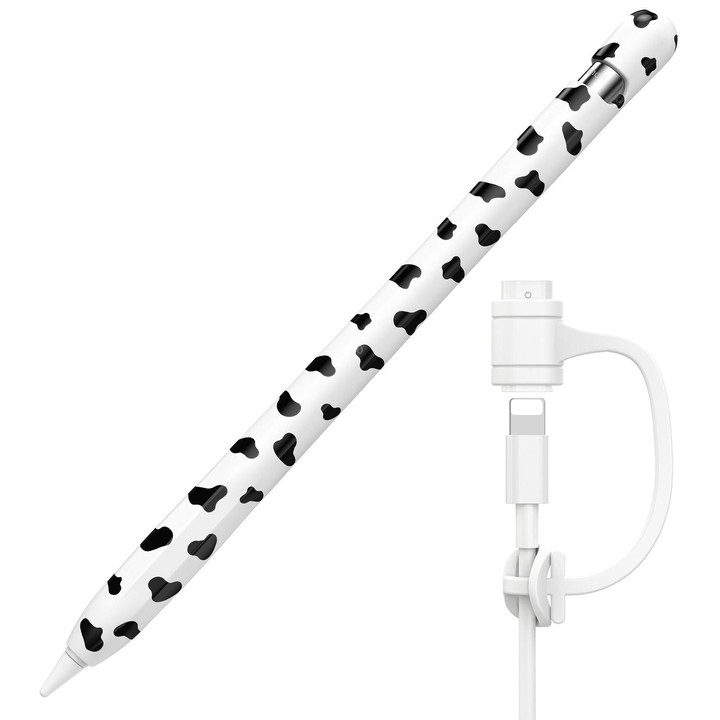 For Apple Pencil 1 AhaStyle PT93CW Silicone Protective Case(Black)