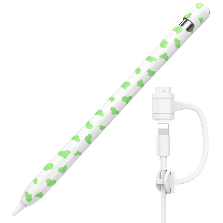 For Apple Pencil 1 AhaStyle PT93CW Silicone Protective Case(Green)