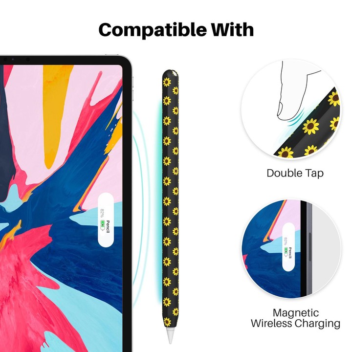 For Apple Pencil Pro / 2 AhaStyle PT65-SF Lightweight Silicone Protective Case(Purple)