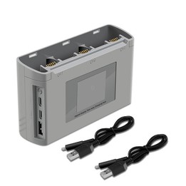 For DJI Mini 2 SE/Mini 2/Mini 4K YX 3-way Battery Charging Hub With Color Screen(Gray)