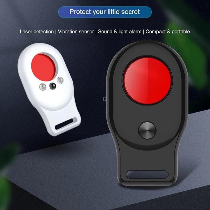 Hotel Anti-Sneak Camera Surveillance Camera Detector Infrared Detection+Laser Detection+Vibration Alarm(Black)