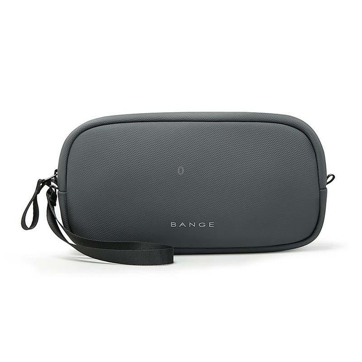 BANGE 3066 Small Data Cable Storage Bag Charger Electronic Accessories Handbag(Gray)