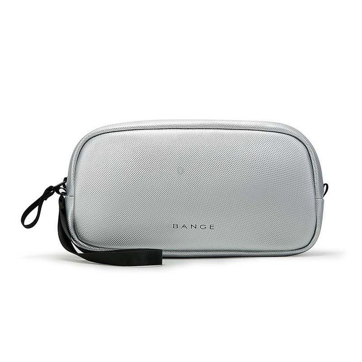 BANGE 3066 Small Data Cable Storage Bag Charger Electronic Accessories Handbag(Silver)