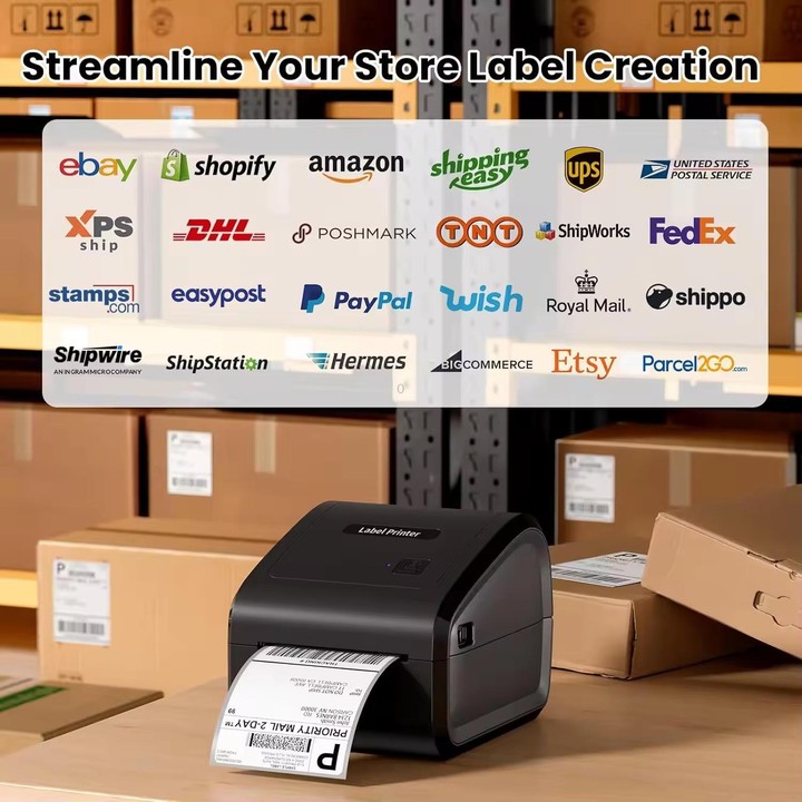 Phomemo D550-BT Thermal Shipping Label Printer Bluetooth/USB Wireless Barcode Printer