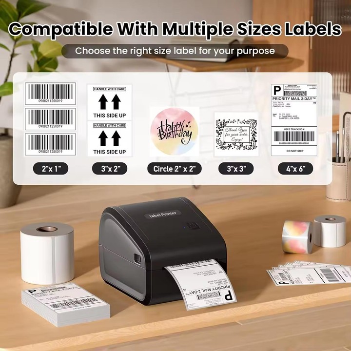 Phomemo D550-BT Thermal Shipping Label Printer Bluetooth/USB Wireless Barcode Printer