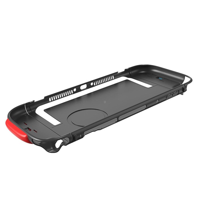 For Nintendo Switch 2 Split Design Crystal PC Protective Case with 3 Sizes Ergonomic Grips Clear Black+Green Blue