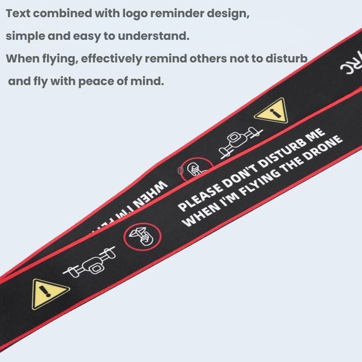 For DJI MINI 4 PRO/Mavic 3/AIR 3/NEO BRDRC Remote Control Widened Lanyard(Red Edge)