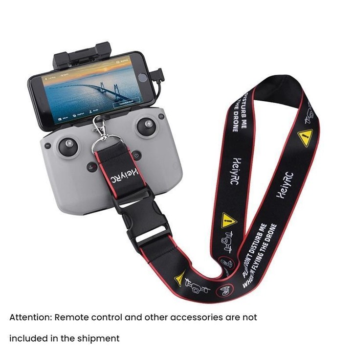 For DJI MINI 4 PRO/Mavic 3/AIR 3/NEO BRDRC Remote Control Widened Lanyard(Red Edge)