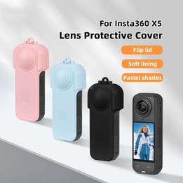 For Insta360 X5 Flymile Lens & Screen Protective Cover Anti-Scratch Gimbal Guard Shield(Pink)