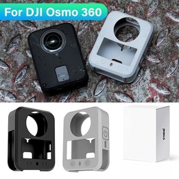 For DJI Osmo 360 CYNOVA Silicone Case Anti-Scratch Shockproof Full Body Protective Cover(Black)