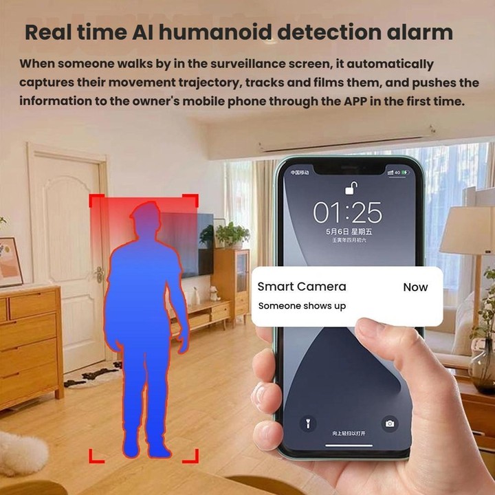10Moons Indoor 4G Network Camera Home Remote Mobile Wireless HD Monitor(No Memory Card)