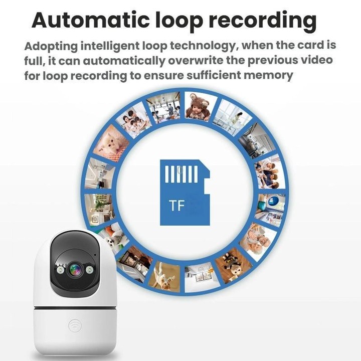 10Moons Indoor 4G Network Camera Home Remote Mobile Wireless HD Monitor(No Memory Card)