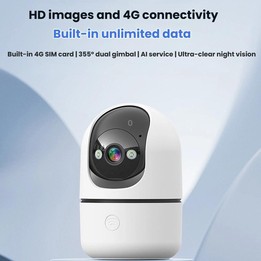 10Moons Indoor 4G Network Camera Home Remote Mobile Wireless HD Monitor(No Memory Card)